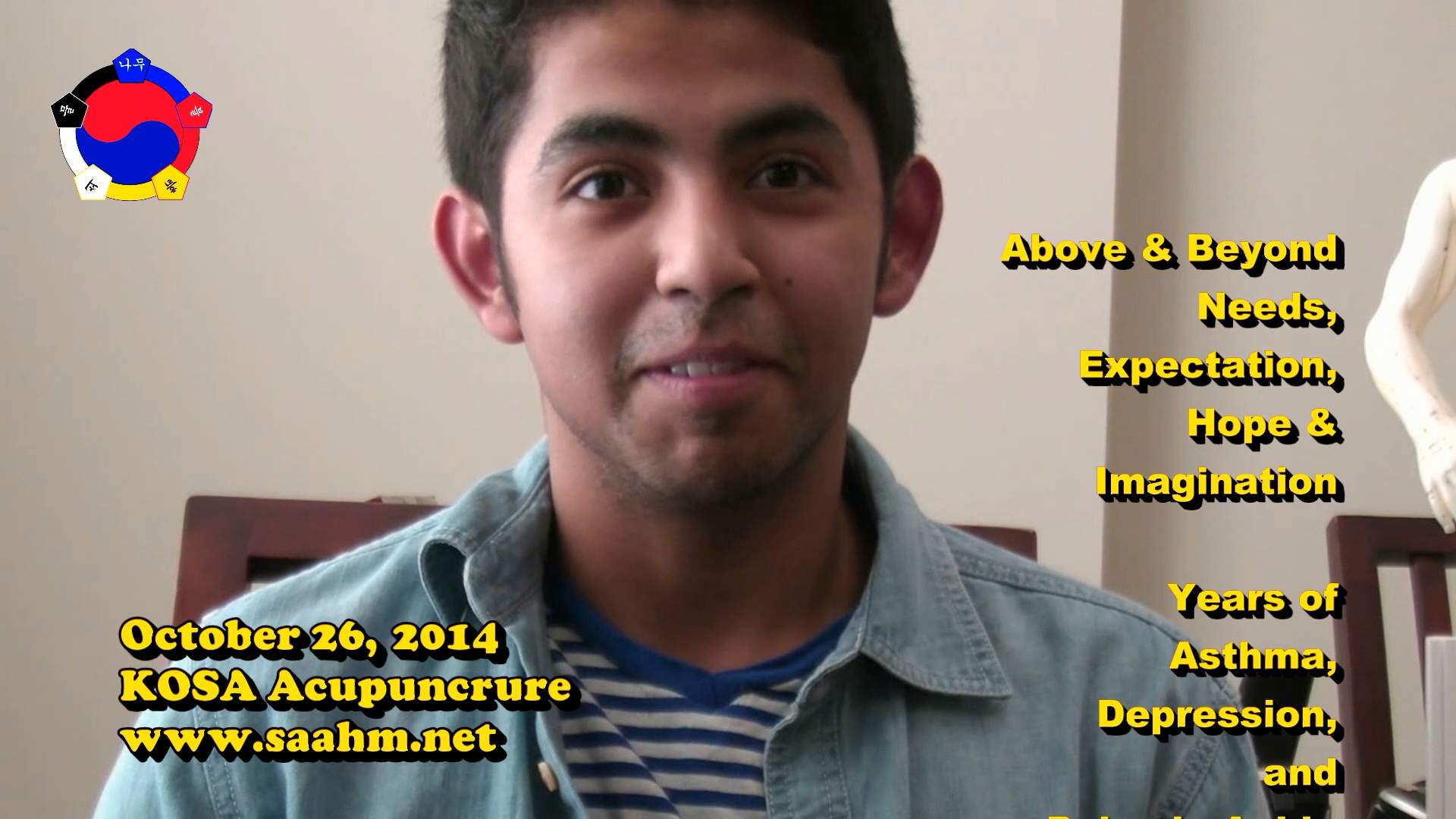 Asthma and Pains Gone in 5 minutes by KOSA Acupuncture - Video Testimonial