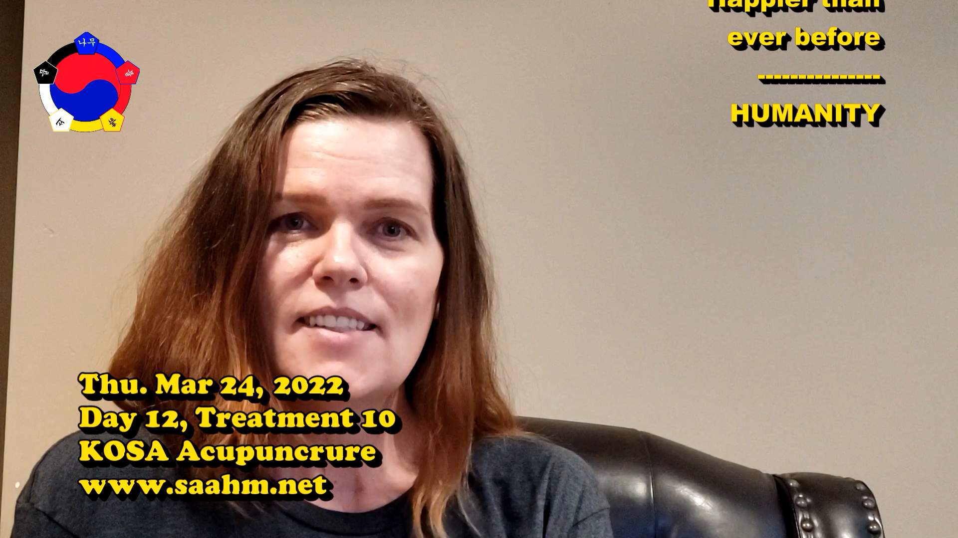 KOSA Acupuncture For A Better Quality Of Life #10 - Day 12, Tx 10 - Video Testimonial
